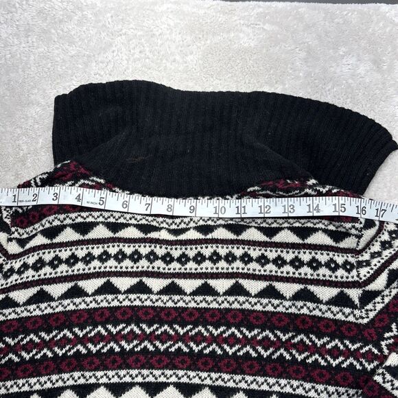 Cambridge Dry Goods Nordic Fair Isle Lambswool Duster Cardigan  Size M Vintage - Picture 9 of 11